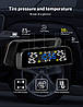 Система контролю тиску в шинах TPMS T3 + зовнішні датчики коліс до 3.5 Бар ковпачки, фото 9