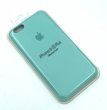 Силіконовий чохол з мікрофіброю всередині iPhone 6+/6S+ Silicon Case 44 Sea Blue