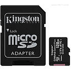 MicroSDXC class10 UHS-I Kingston 128Gb Canvas Select Plus 100R A1 C10 + SD-адаптор