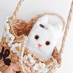 Чохол, панель для Apple iPhone 7/8/SE 2020 Alitek Котик Білий