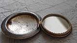 Посріблений набір для сумочки: пудрениця і флакон для парфумів Х!Х століття, фото 3