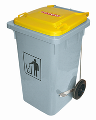 Контейнер для сміття з кришкою прямокутна 53х49х80см/100л з полиэтелена Araven