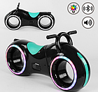 Біговел-каталка, толокар Star One Scooter, Cosmo-байк, ТРОН Bluetooth LED-підсвічування Black заряд від USB, фото 2