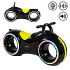 Біговел-каталка, толокар Star One Scooter, Cosmo-байк, ТРОН Bluetooth LED-підсвічування Black заряд від USB, фото 3