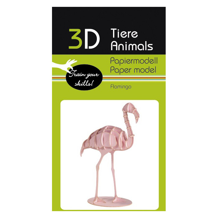 3D модель с картон Фламинго Flamingo Fridolin - фото 1 - id-p1324223011