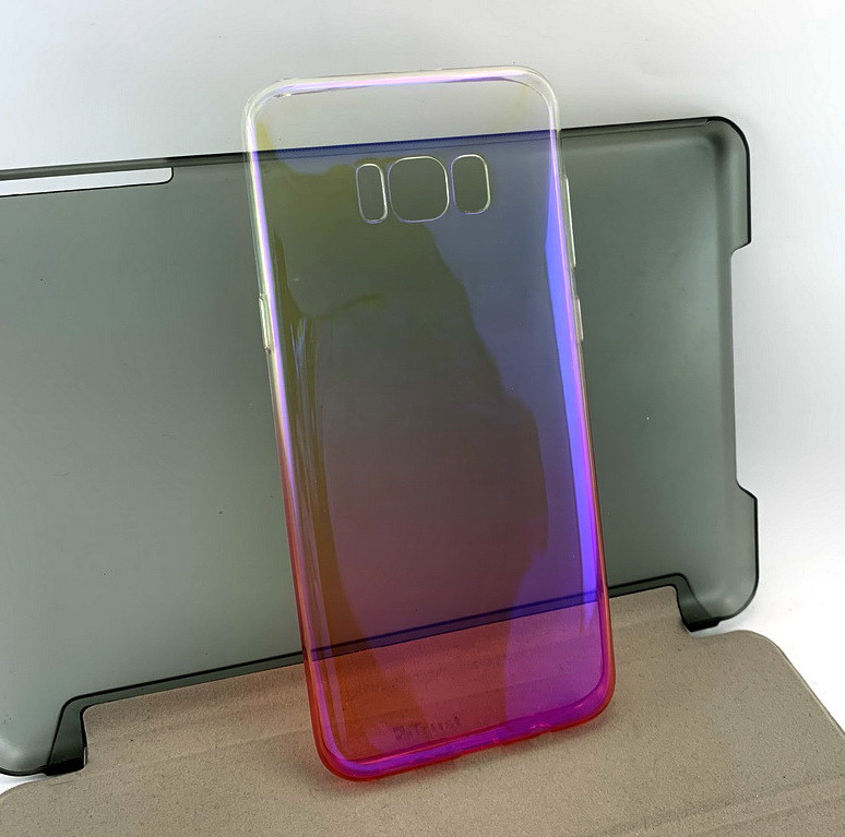 Чохол для Samsung galaxy S8 Plus g955 накладка на бампер захисний силіконовий Ilusion рожевий