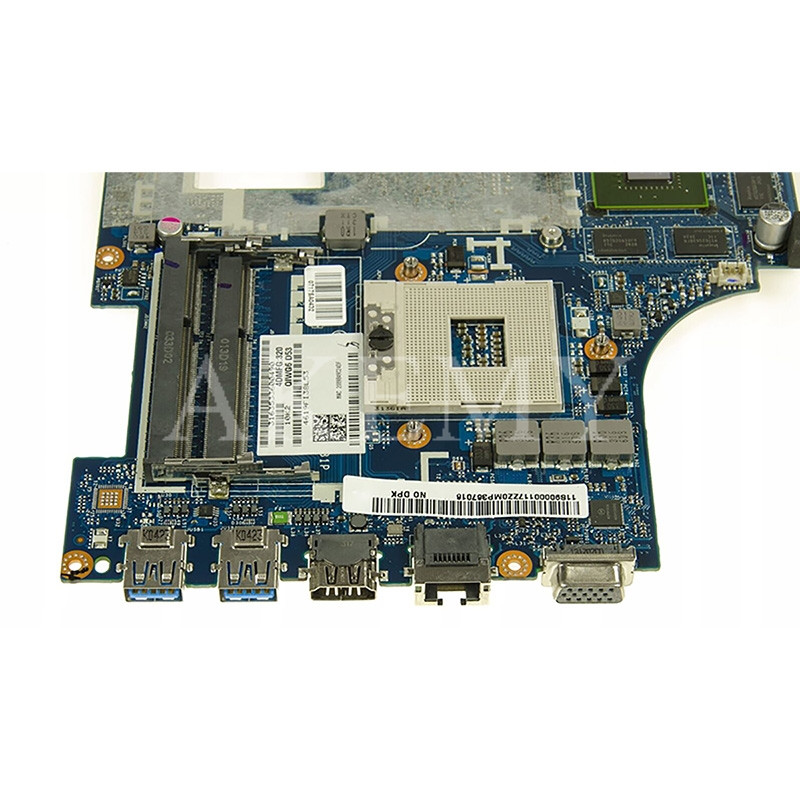 Материнська плата Lenovo IdeaPad G585, N585 QIWG5_G6_G9 LA-7981P PGA989 HM76 DDR3 NVIDIA N13P-GL-A1 GeFo, фото 1