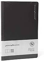 Блокнот из каменной бумаги Pininfarina Notebook Stone Paper, обложка черная, формат А5, 128 стр. в точку