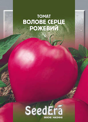 Насіння Томат Волове Серце Рожевий 0,1 г Seedera, фото 1