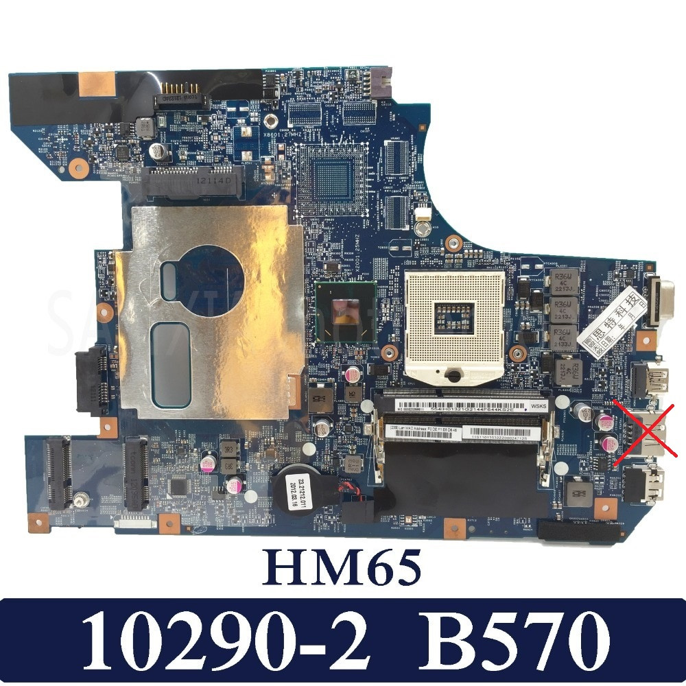 Материнская плата Lenovo V570 V570C B570 Z570 motherboard HM65 PGA989 10290-2 48.4PA01.021 LZ57 MB без Esata