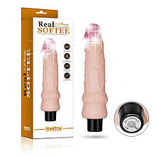 Реалістичний вібратор Real Softee Vibrator Flesh 7,8"
