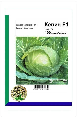 Кевин F1 семена капусты, 100 семян белокочанная, раняя, Syngenta - фото 1 - id-p1324302550