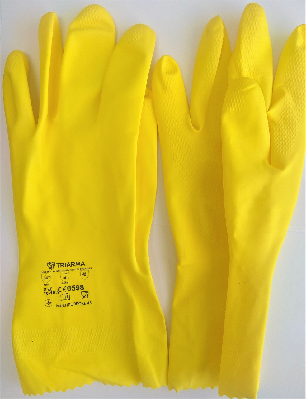 Перчатки латексные защитные TRIARMA Multipurpose 45 - фото 2 - id-p1324304798