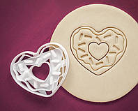 3Д Формочка ко Дню Влюбленных Сердце-пончик | Вырубка на день святого Валентина | Вырубка для пряников