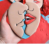 3Д Формочка ко Дню Влюбленных Целующаяся пара | Вырубка на день святого Валентина | Вырубка для пряников
