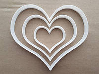 3Д Формочка ко Дню Влюбленных Набор сердце 3 размер | Вырубка на день святого Валентина | Вырубка для пряников