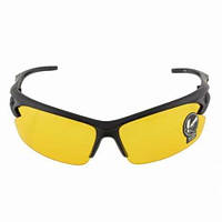 Очки жёлтые спортивные защитные с черной оправой окуляри жовті захисні захист