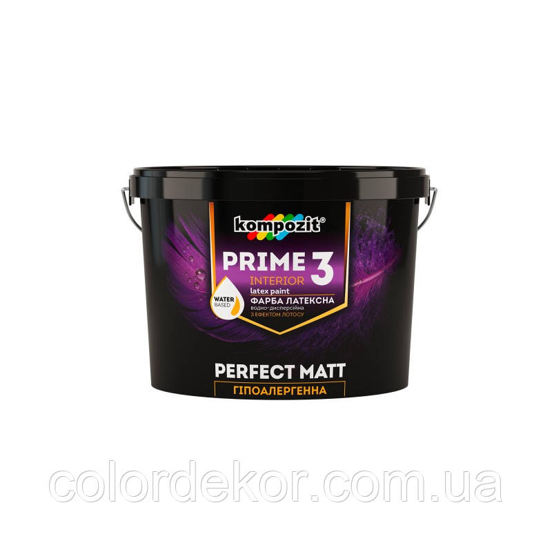 Гіпоалергенна інтер'єрна фарба PRIME 7 Kompozit 0,9 л