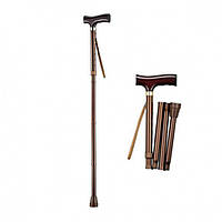 Тростина складна Nova з Т-подібною ручкою з малюнком і з ремінцем арт. B3020AA NOVA (ТАЙВАНЬ)