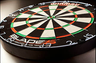 Дартс мішень професійна з сизалю Blade5 Winmau Англія, фото 3