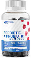 Optimum Nutrition Prebiotic Probiotic Gummies 60 жевательных конфет