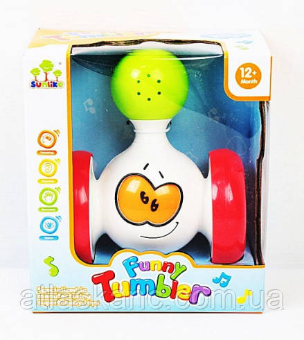 Іграшка Неваляшка на колесах, музика, світло SL83501, фото 1