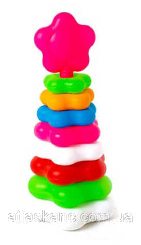 Іграшка Пластикова Піраміда Ромашка 14 х 30 см Bamsic No 2 019/5, фото 1