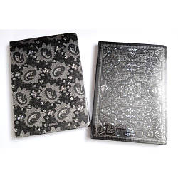 Блокнот Lenwa 132 х 193 мм срібний, у лінійку 152*D