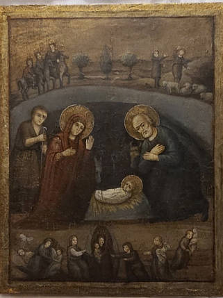 Икона Рождество Христово 19 век, фото 2