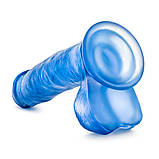 Фалоімітатор YOURS SWEET N HARD 1 BLUE, фото 4