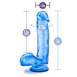 Фалоімітатор YOURS SWEET N HARD 1 BLUE, фото 6