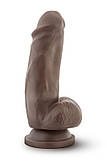 Фалоімітатор DR. SKIN MR. SMITH 7INCH DILDO CHOCOLATE, фото 3