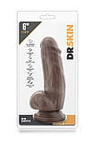 Фалоімітатор DR. SKIN MR. SMITH 7INCH DILDO CHOCOLATE, фото 4