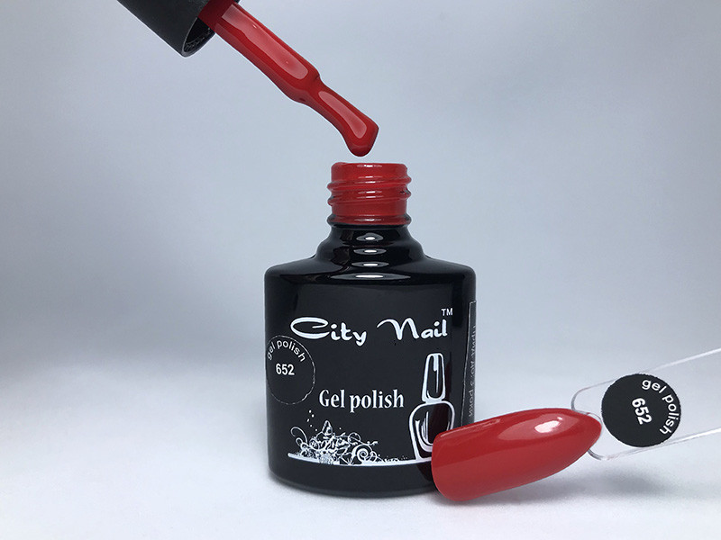 Гель-лак CityNail 652 червоний (червоний), фото 1