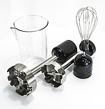 Занурювальний Блендер ручний 4 в 1 Haeger HG-291B Чорний, фото 4