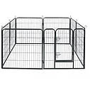 Металевий манеж, вольєр для собак і цуценят Malatec 9041, висота 80 см, вага 20 кг., фото 5