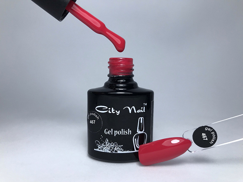 Гель-лак CityNail 467 темно-червоний, фото 1