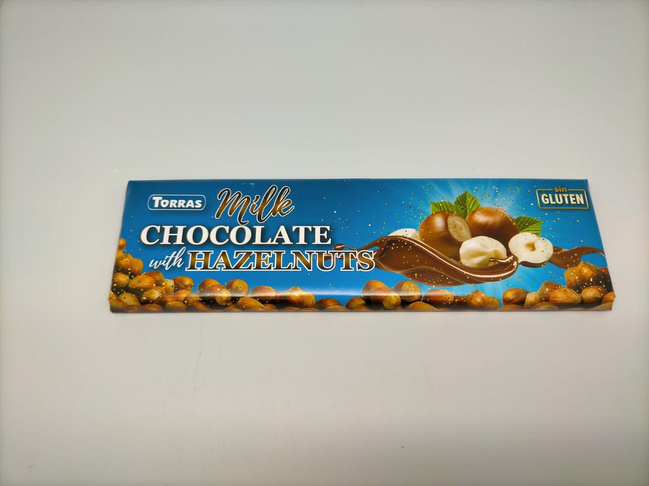 Шоколад молочний без глютену Торрас з фундуком Torras Milk Huzelnuts 300 г Іспанія (опт 3 шт), фото 1