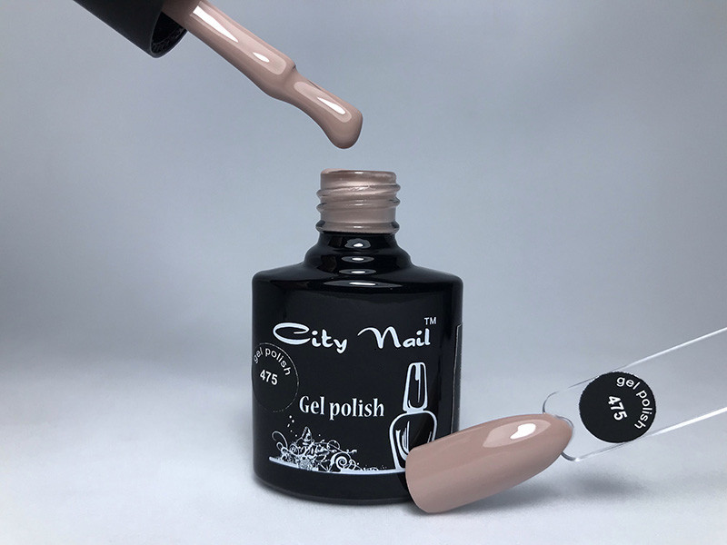 Гель-лак бежевий CityNail 475, фото 1