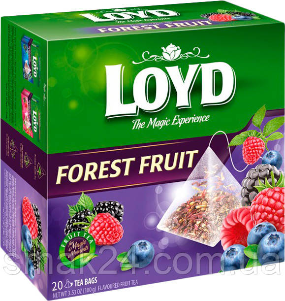Чай із лісовими фруктами Loyd Forest Fruit 20 пірамідок Польща