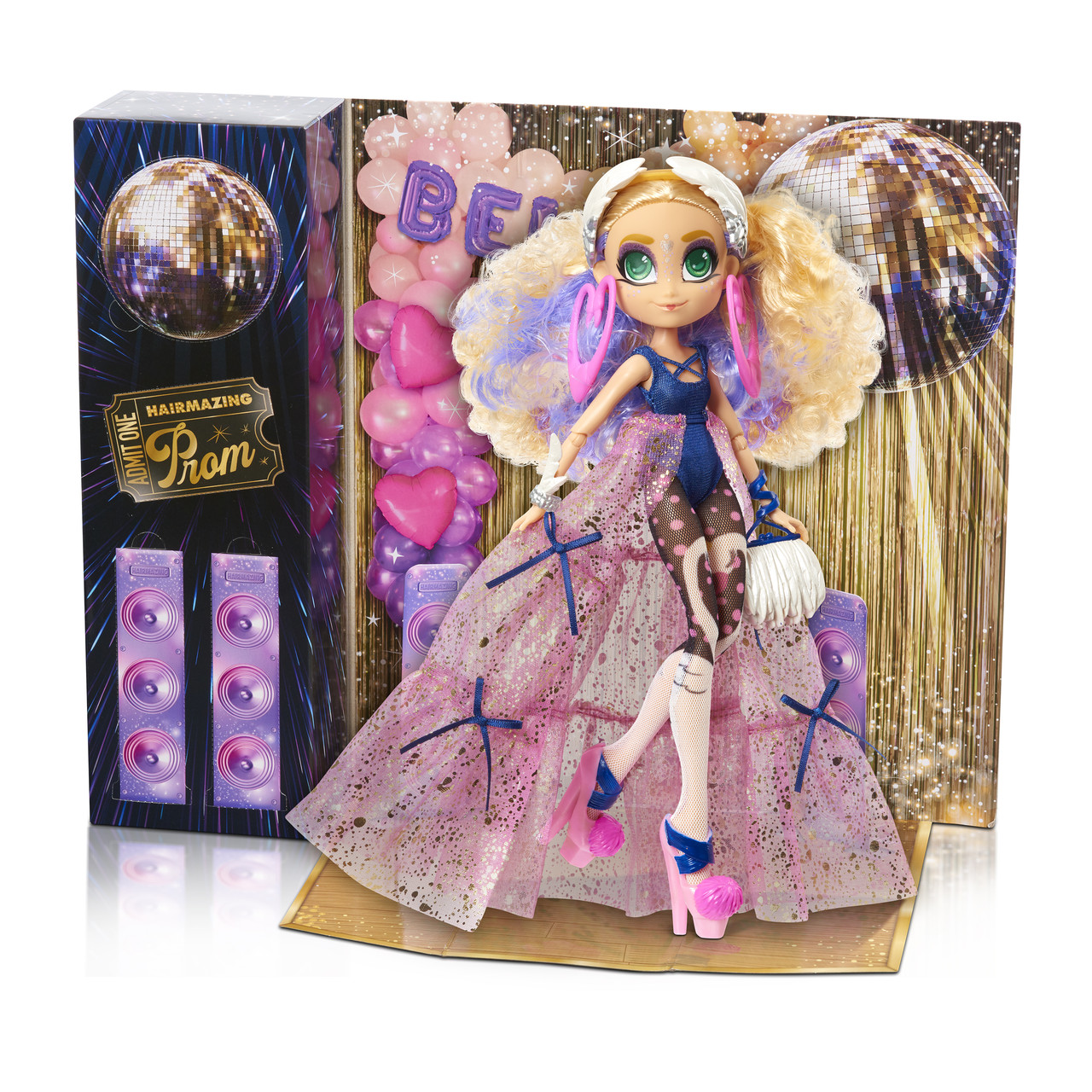 Велика Лялька Хердораблс Белла приголомшливий випускний Hairdorables Hairmazing Bella Perfect S2 (23823/23828)