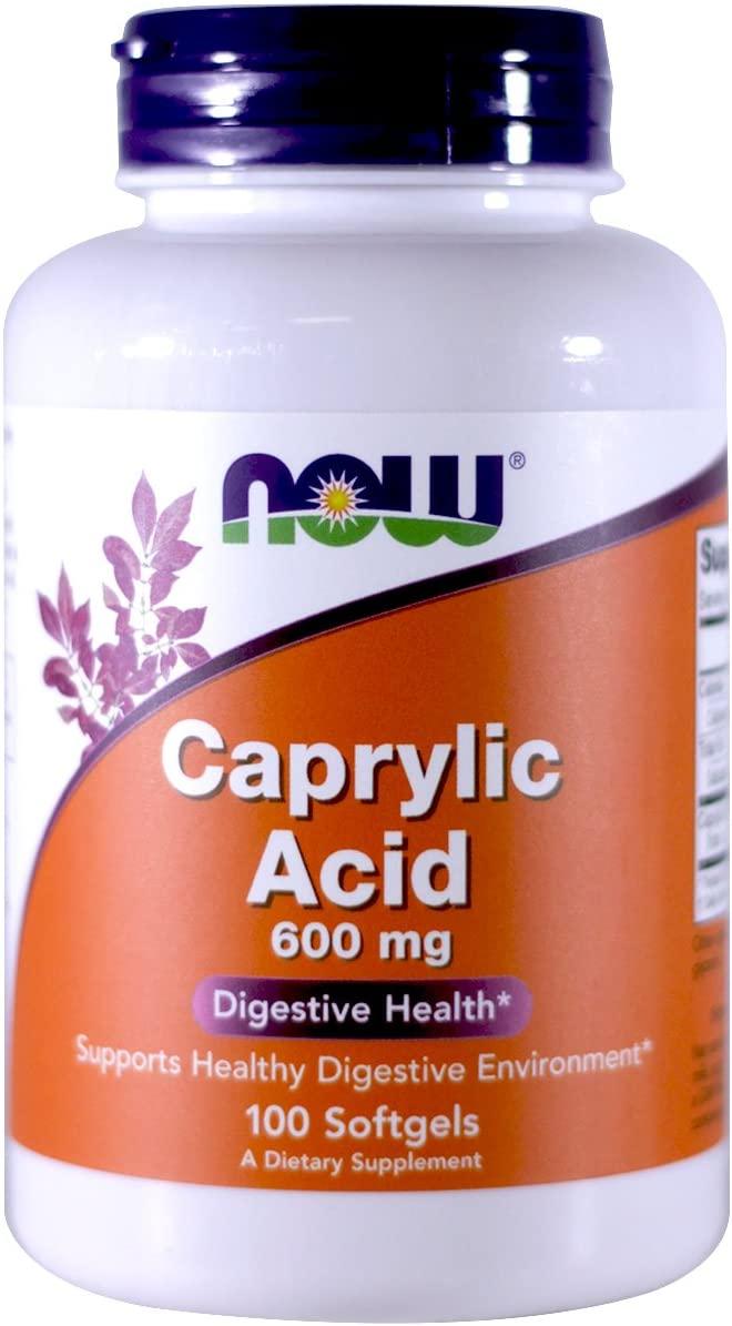 Now Foods Caprylic Acid 600mg 100 гелевих капсул