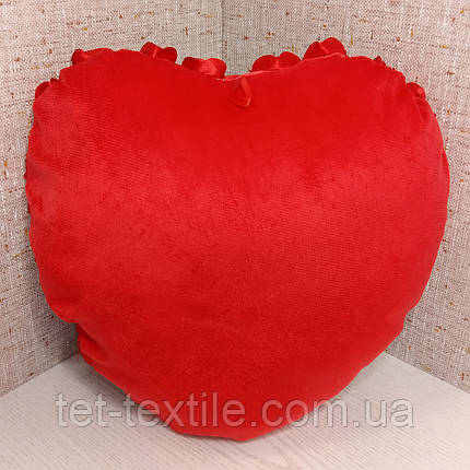 Декоративна подушка "Сердечко" червона, фото 2