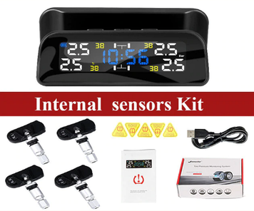 Система контролю тиску в шинах TPMS T3+вбудовувані внутрішні датчики коліс до 3.5 Бар