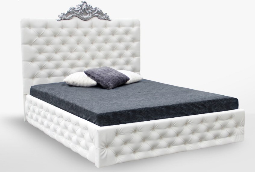 Ліжко двоспальне з м'яким наголов'ям і підіймальним механізмом Діанора плюс MiroMark