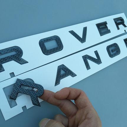 Напис Range Rover карбон