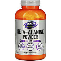 Бета-аланин NOW Foods, Sports "Beta-Alanine Pure Powder" мышечная выносливость, чистый порошок (500 г)