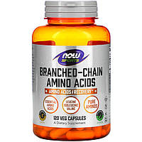 Амінокислоти з розгалуженим ланцюгом NOW Foods, Sports "Branched Chain Amino Acids" (120 капсул)