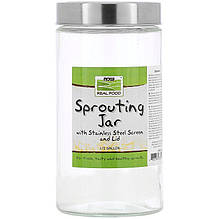 Глечик для пророщування NOW Foods "Sprouting Jar" (1.9 л)