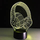 3D Світильник "Навушники", Ідеї подарунків для коханої, Оригінальні і незвичайні чоловічі подарунки, фото 7